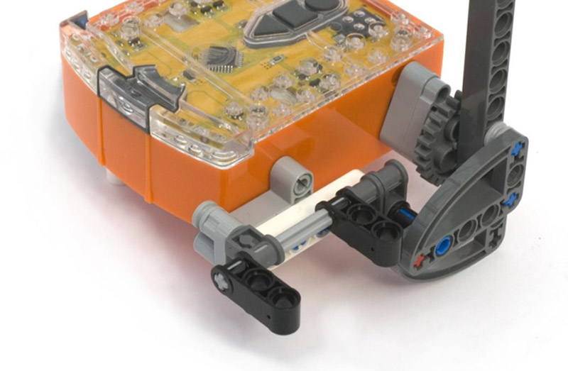 lego robot printer base attached